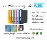 CBE 2D623 PP D-Ring File 25mm A4